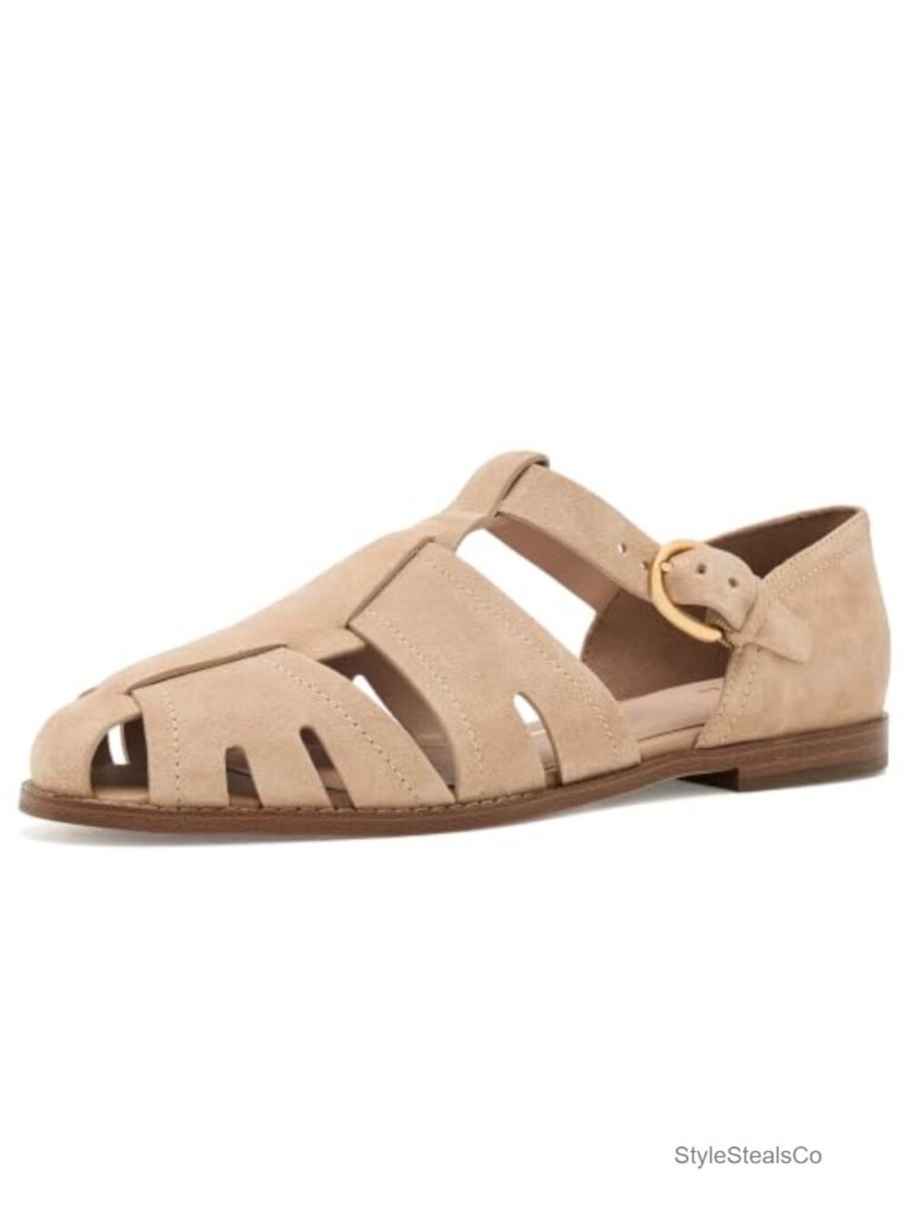 Cole Haan Rosabella Fisherman Leather Mules Slip-On Flats Business Casual